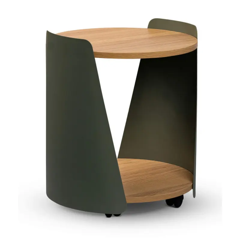 Couchtisch in Metall, Holzwerkstoff 40/40/48 cm