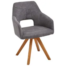 Armlehnstuhl Stoffauswahl, Sitzfl&auml;che 180&deg; drehbar, automatische R&uuml;ckholfunktion Webstoff