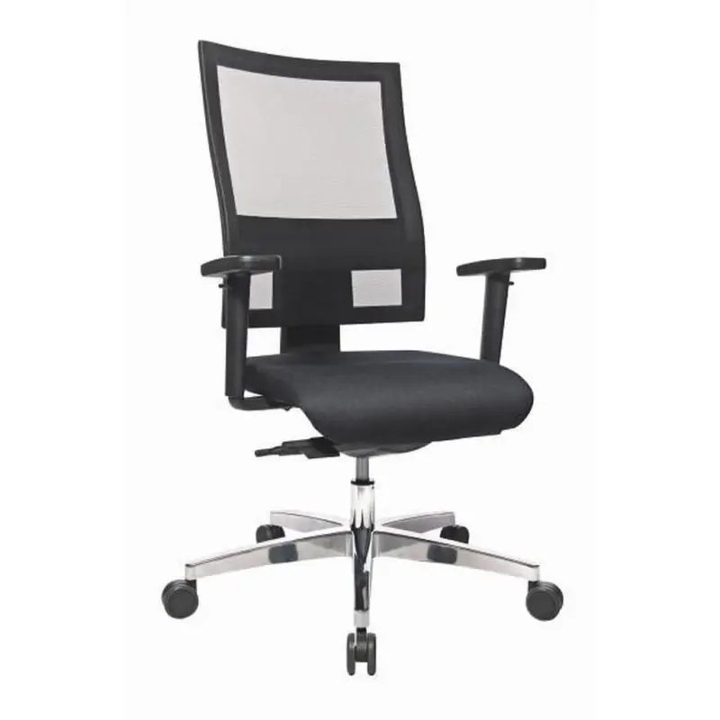 Drehstuhl in Webstoff, Netz Schwarz