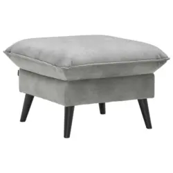 Hocker in Textil Grau