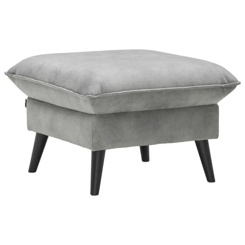 Hocker in Textil Grau