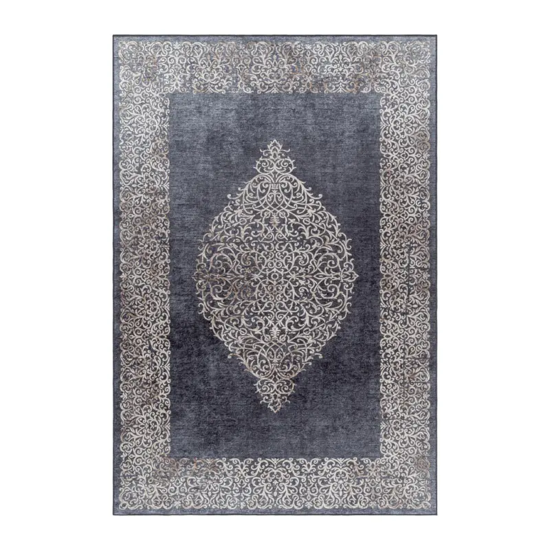 Flachwebeteppich 140/200 cm Fiesta Schwarz