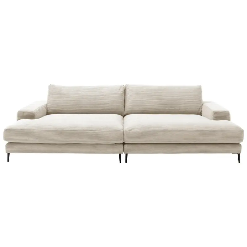Bigsofa in Cord Naturfarben, Beige