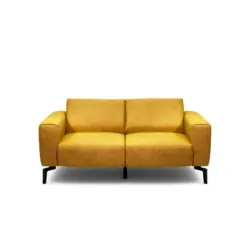 2-Sitzer-Sofa Cosy in Samt Gelb