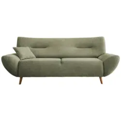 3-Sitzer-Sofa in Chenille Gr&uuml;n