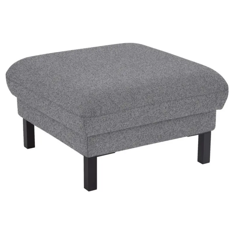 Hocker in Textil Grau