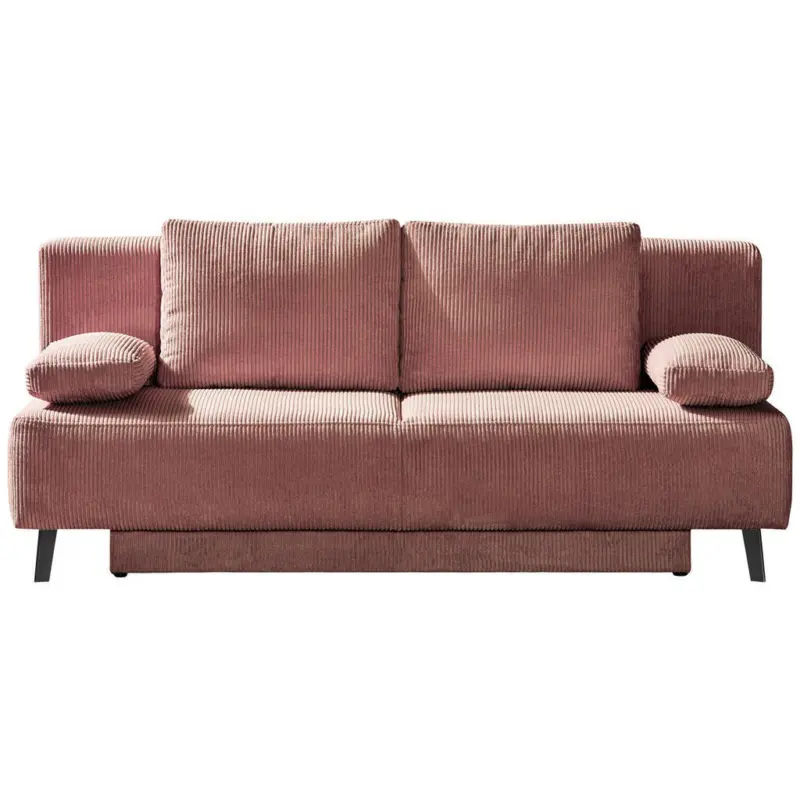Schlafsofa Spicy in Cord Rosa