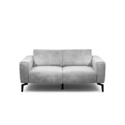 2-Sitzer-Sofa Cosy in Samt Hellgrau