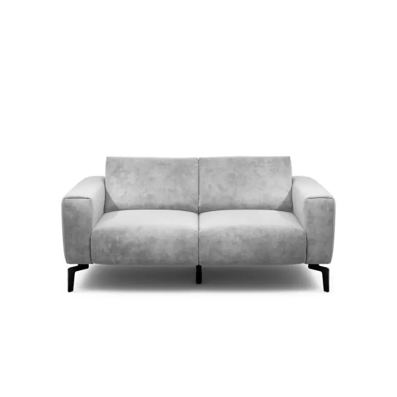 2-Sitzer-Sofa Cosy in Samt Hellgrau