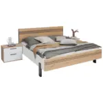 XXXLutz Lauterach - Ihr M&ouml;belhaus bei Bregenz Bettanlage 180/200 cm in Anthrazit, Wei&szlig;, Eichefarben