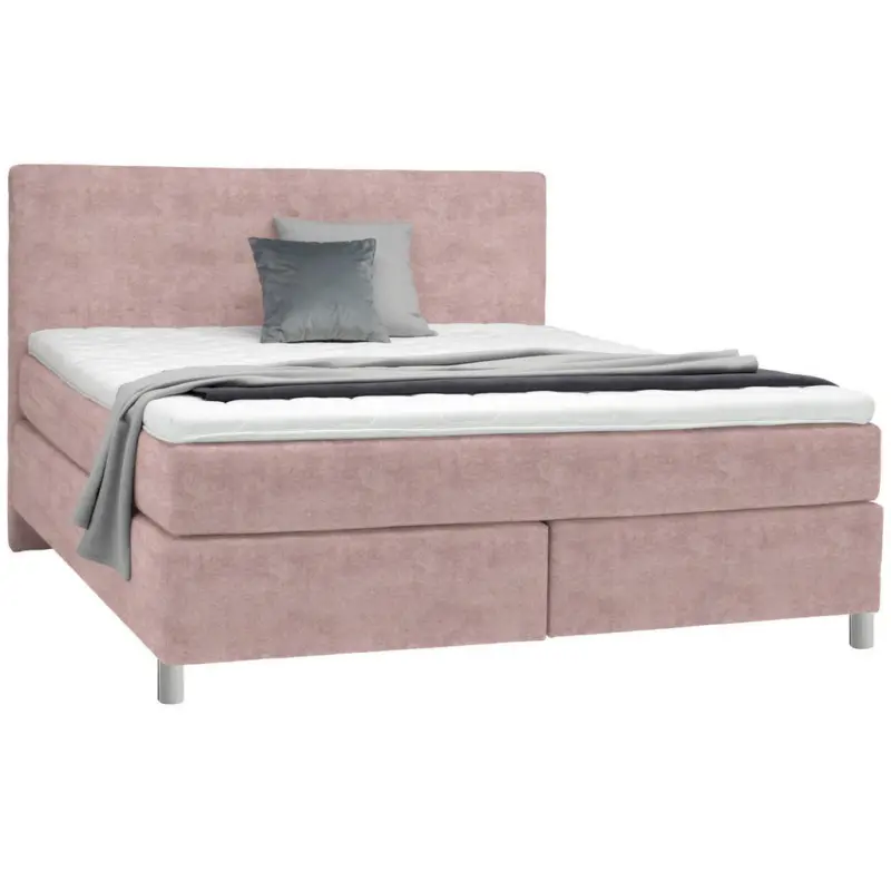 Boxspringbett 180/200 cm in Altrosa