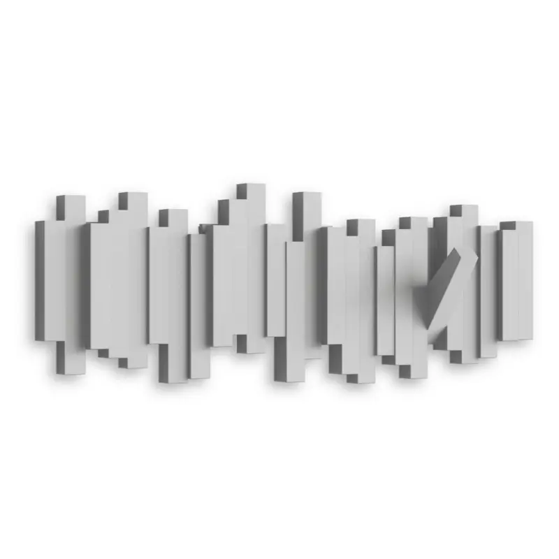 Garderobenleiste in Grau