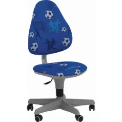 Jugenddrehstuhl in Netzbespannung Blau, Wei&szlig;, Hellblau