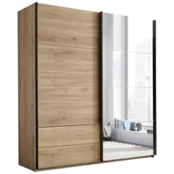 Schwebet&uuml;renschrank in Eichefarben