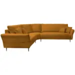 XXXLutz Lauterach - Ihr M&ouml;belhaus bei Bregenz Ecksofa in Cord Goldfarben 256/256 cm