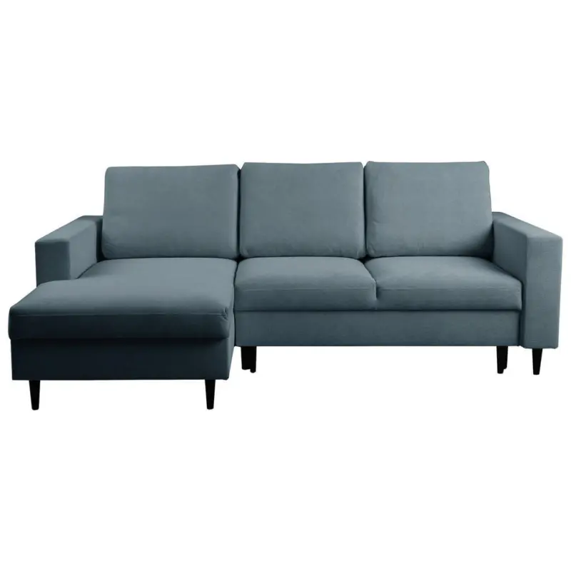 Ecksofa in Struktur Dunkelgrau