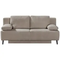Schlafsofa in Cord Hellbraun