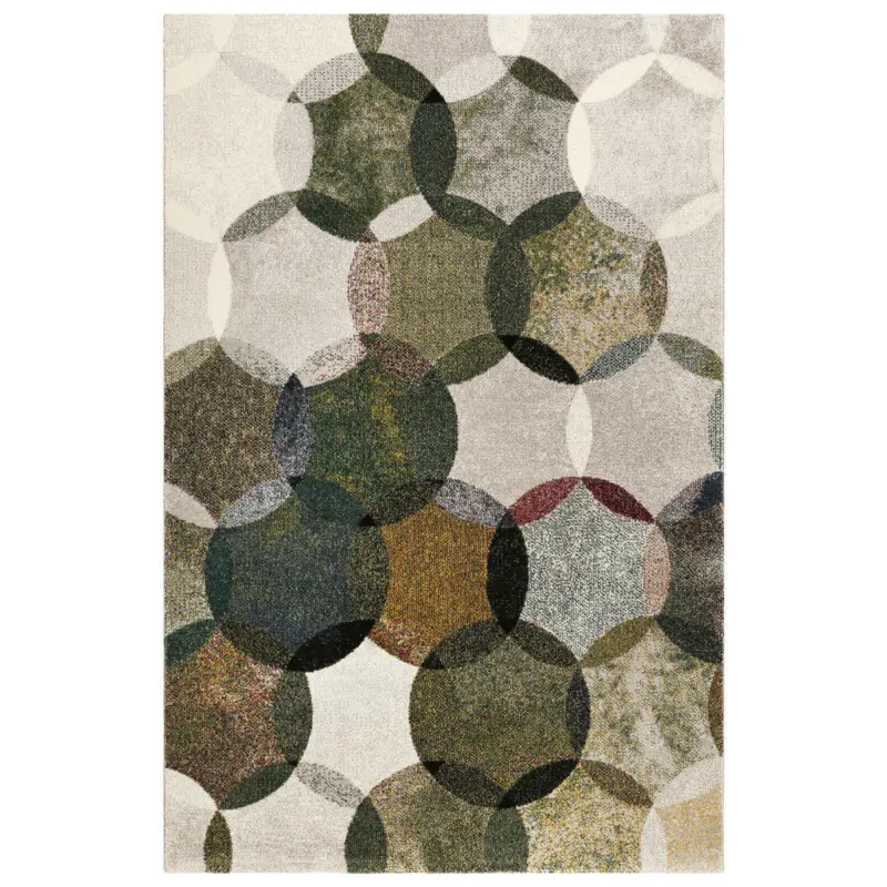 Webteppich 80/150 cm Modernina Gr&uuml;n, Multicolor, Dunkelgr&uuml;n, Olivgr&uuml;n