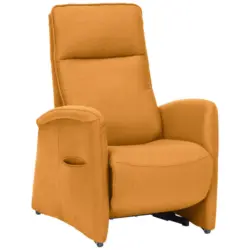 Fernsehsessel in Chenille Currygelb