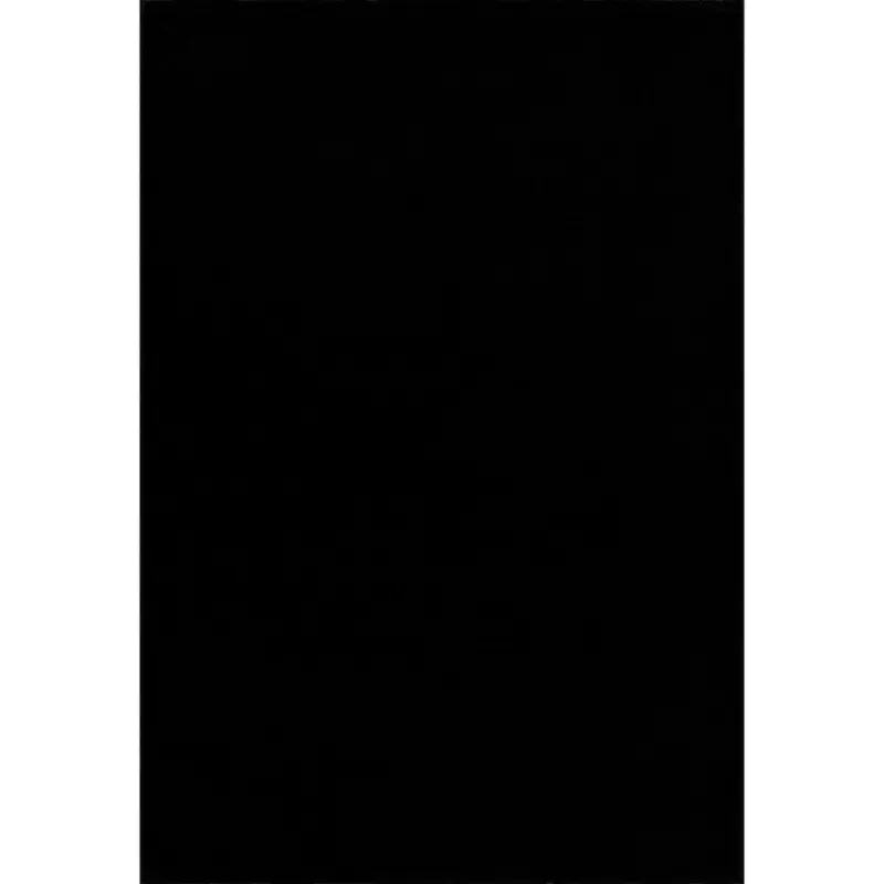 Webteppich 140/200 cm Uni Schwarz