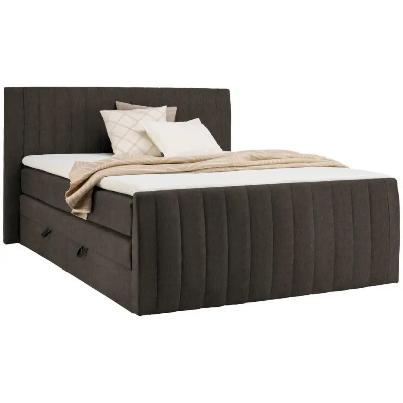 Boxspringbett 160/200 cm in Braun