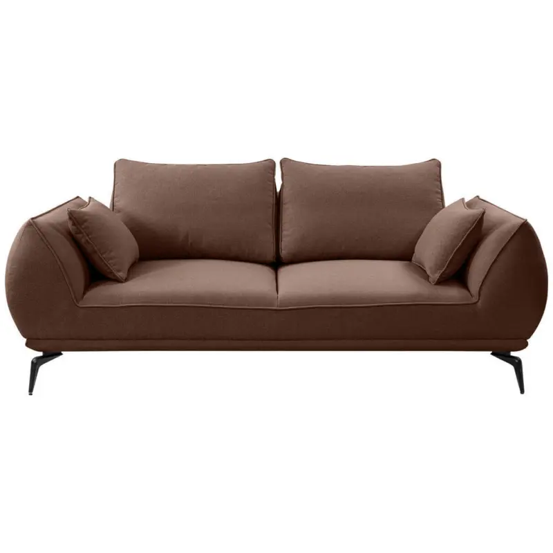 2-Sitzer-Sofa in Webstoff Braun