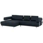 XXXLutz Lauterach - Ihr M&ouml;belhaus bei Bregenz Ecksofa in Echtleder Dunkelblau 188/307 cm