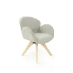 XXXLutz Lauterach - Ihr M&ouml;belhaus bei Bregenz Armlehnstuhl in Holz, Textil Hellbraun, Graugr&uuml;n