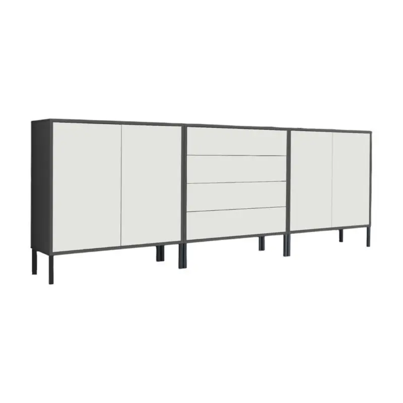 Sideboard Mailand Set 5 + MF in 237/86/33 cm
