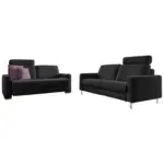 XXXLutz Lauterach - Ihr M&ouml;belhaus bei Bregenz Sitzgarnitur in Echtleder Anthrazit