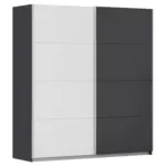 XXXLutz Lauterach - Ihr M&ouml;belhaus bei Bregenz Schwebet&uuml;renschrank in Graphitfarben, Wei&szlig;