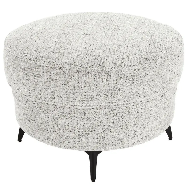 Hocker in Textil Beige
