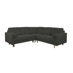 Ecksofa Noret in Schwarz
