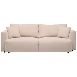Schlafsofa in Cord Beige