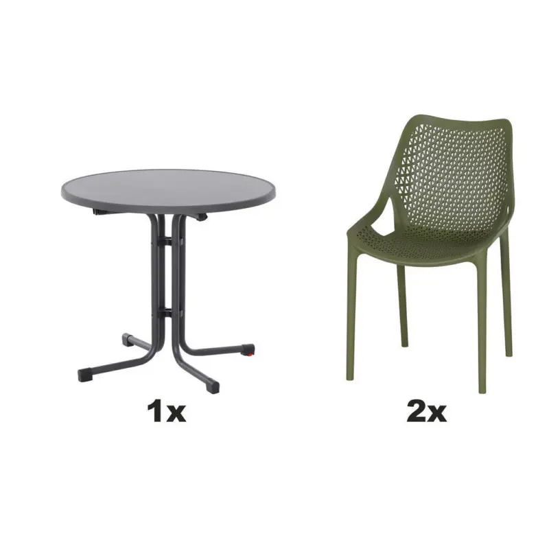 Gartengarnitur 3-teilig