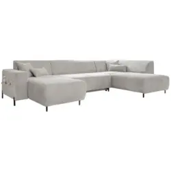 Wohnlandschaft in Cord Beige