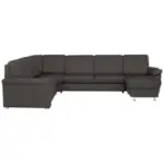 XXXLutz Lauterach - Ihr M&ouml;belhaus bei Bregenz Wohnlandschaft in Flachgewebe Dunkelgrau