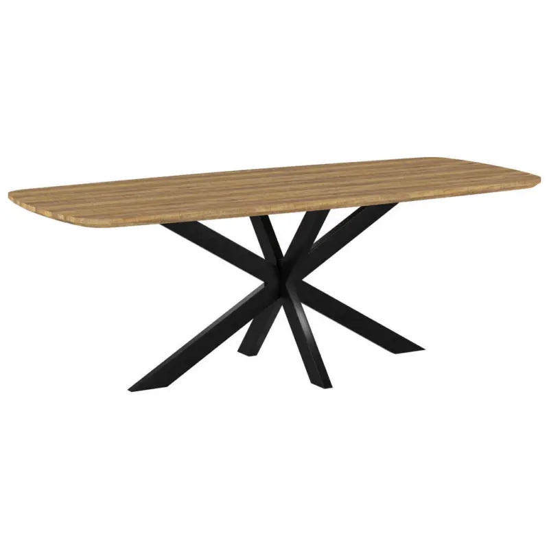 Esstisch in Holz, Metall 220/100/77 cm