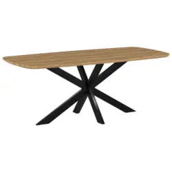 Esstisch in Holz, Metall 200/100/77 cm