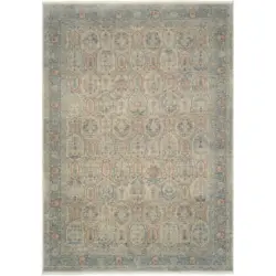 Orientteppich 80/150 cm Blau, Grau