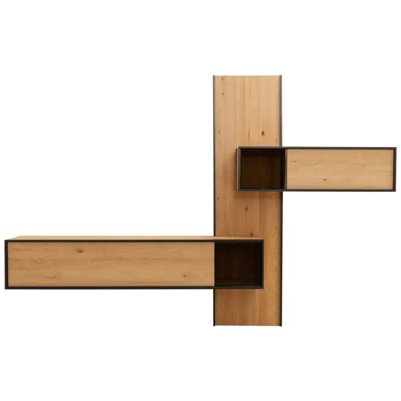 Wohnwand in Eichefarben 307/213/42 cm