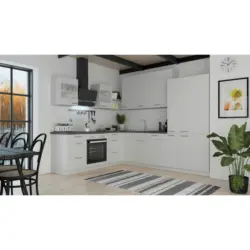 Eckk&uuml;che 225/275 cm in Hellgrau