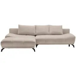 Ecksofa in Chenille Greige