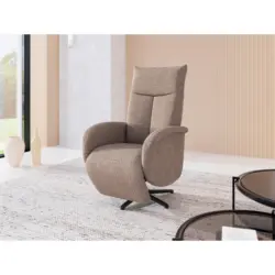 Relaxsessel in Textil Cappuccino