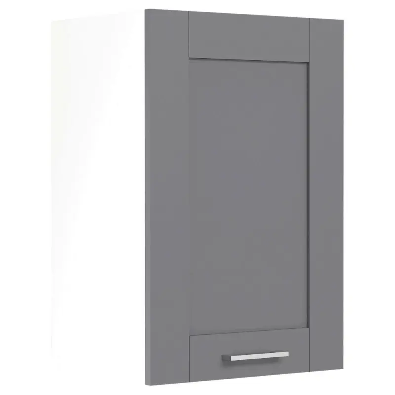 K&uuml;chenoberschrank 40/60/31 cm in Anthrazit, Wei&szlig;