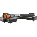 XXXLutz Lauterach - Ihr M&ouml;belhaus bei Bregenz Wohnlandschaft in Echtleder Schwarz