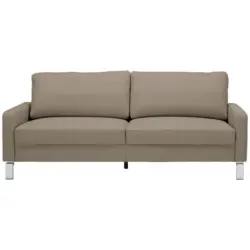 3-Sitzer-Sofa in Echtleder Taupe