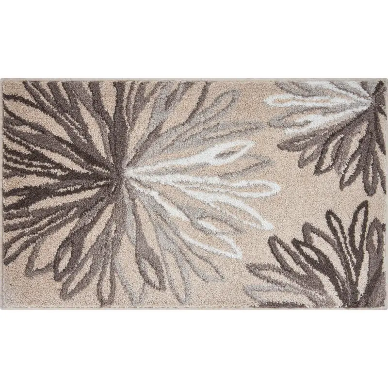 Badteppich Taupe, Beige 70/120 cm