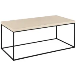 Couchtisch in Holz, Metall 110/55/45 cm