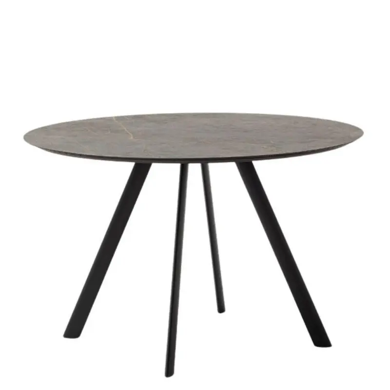 Esstisch in Metall, Keramik 120/120/75 cm